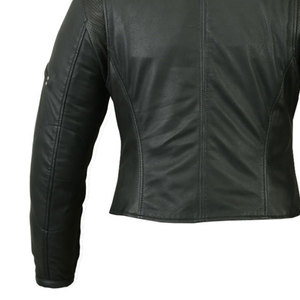 Veste en cuir véritable pour femme, usage décontracté, qualité supérieure, fermeture éclair sur le devant, coupe-vent, écologique, respirante - Product Image 6