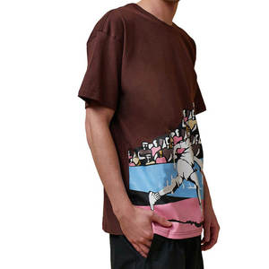Wholesale Custom Streetwear Oversized Plus Size Light Weight And Breathable Cotton Shirt Custom Printed Men's T-shirts - Product Image 4