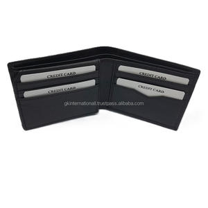 กระเป๋าสตางค์แฟชั่นหนังวัวแท้สำหรับผู้ชายมีช่องใส่เหรียญขนาดใหญ่ปิดช่อง RFID - Product Image 6