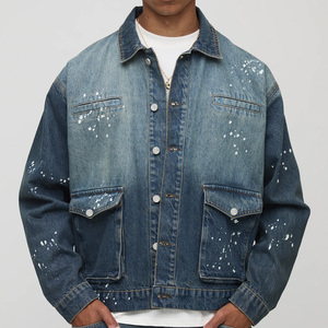 Bulk denim jacket custom jacket printed jacket blue denim fashion jacket for retailers USA - Product Image 6