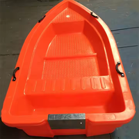 Bateau de sauvetage en plastique PE haute vitesse 3,1 m, durable, à deux couches, pour la pêche, la recherche et le sauvetage, bateau à rames