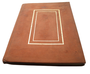 Carnet en cuir personnalisable fait main en papier de coton recyclé, sans bois ni acide, avec impression à chaud, vente en gros - Product Image 1