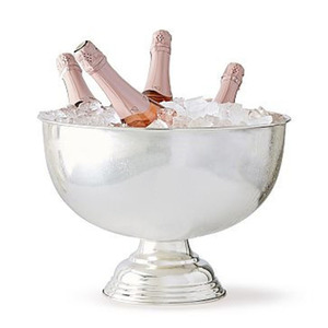 Luxury Brushed Gold Plating Pedestal Champagne Bowl Elegant Stainless Steel Wine <b>Ice</b> Bucket For Royal Party Beverage Tub Supply - Product Image 4