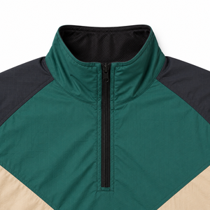 <b>Men</b> Waterproof Windproof Anorak <b>Jacket</b> Custom Half Zip <b>Pullover</b> Windbreaker Custom Logo Kangaroo Pocket Lightweight Outdoor Coat - Product Image 3