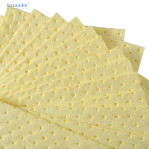 Tampon absorbant industriel robuste pour huile diesel uniquement, en polypropylène hydrophobe SOTAVILLE, personnalisable OEM, marque personnalisable, 100 tampons/carton - Product Image 6