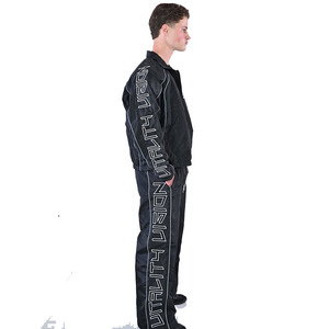 Ensemble de survêtement unisexe réversible et respirant coupe-vent, grande taille, avec veste à capuche zippée en softshell et pantalon, toutes saisons, pour l'extérieur - Product Image 6
