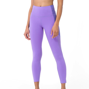 Latest High Waist Push up Women's Gym Tight <b>Leggings</b> Casual Solid <b>Pattern</b> Fitness Running <b>Leggings</b> New Design OEM Service - Product Image 2