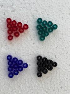 Cuentas espaciadoras de vidrio facetado multicolor en forma de anillo, cuentas transparentes tipo donut para la fabricación de joyas, suministro a granel para manualidades. - Product Image 5