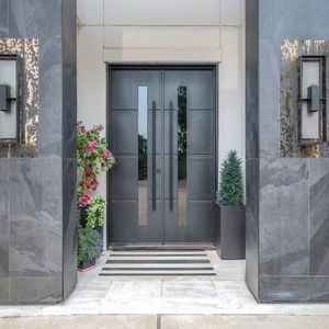 Royal Luxury KHP-DG-003 Minimalist-style Rust-resistant Wrought Iron Entrance Gate; Powder-coated Easy Assemble Suitable for - Product Image 2