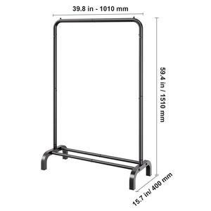 Appendiabiti Robusto per Camera da Letto/Ospiti con Asta Appendiabiti e Vano Portaoggetti Inferiore - Organizzatore di Vestiti - Product Image 4