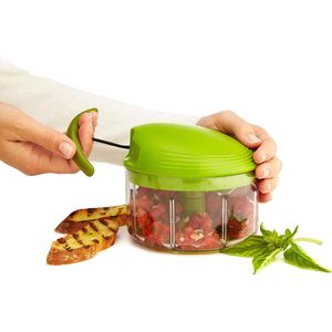 Procesador de Alimentos Manual Verde de 2 Tazas con Mecanismo de Cuerda para Picar y Triturar - Product Image 1