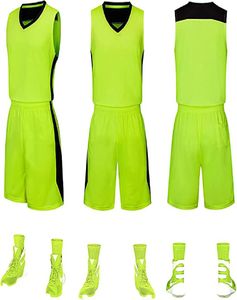 Uniformes de Baloncesto Sublimados Reversibles Personalizados al por Mayor, Tallas Grandes, Transpirables, Antibacterianos, 100% - Product Image 4