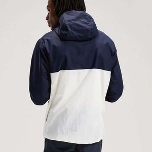 Ensemble de jogging 2 pièces en polyester léger personnalisé, veste coupe-vent à capuche, ensemble coupe-vent d'extérieur pour hommes - Product Image 5