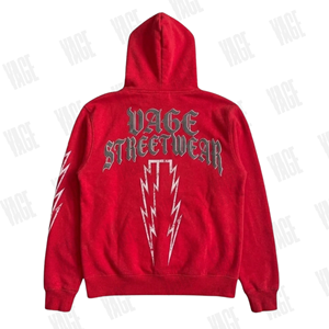Sudadera de Invierno para Hombre, Gruesa, 300g, 100% Algodón, Felpa, Color Sólido, Tejida, con Logotipo Bordado en la Parte Delantera, Bolsillo, Corte Regular - VAGE SPORTS - Product Image 4