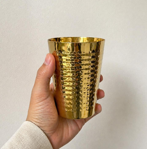 Verre cylindrique en laiton personnalisé au design classique – Article durable pour la verrerie et la vaisselle - Product Image 5