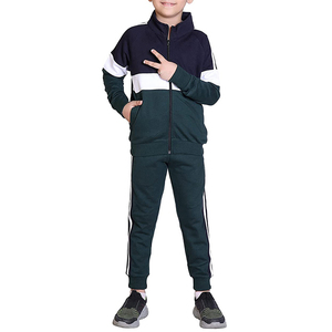 Conjunto Deportivo de Felpa de Algodón Ecológico Grueso para Niños, Unisex, Reversible, de Secado Rápido, con Capucha y Pantalones Deportivos, Cálido para Invierno, con Logotipo Personalizado - Product Image 1