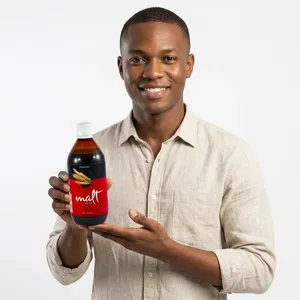Boisson Énergisante Sans Alcool au Malt Fruité 500ml Bouteille PET Vitamines Liquide Oral pour Adultes Non Destiné aux Enfants et Nouveaux-nés West - Product Image 2