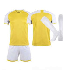 Custom Men's lemon White <b>Soccer</b> uniform Breathable Unisex Football Uniform Wholesale Quick Dry Team Sportswear apparel uniform - Product Image 1