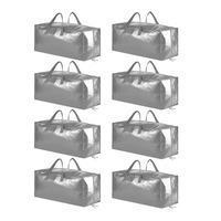 Sacs de rangement imperméables en PP tissé pour couettes, bagages, sacs à dos, déménagement de dortoirs étudiants, réutilisables et minimalistes, vente en gros
