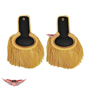 Epaulettes Tácticas Francesas Napoleónicas de Alta Calidad Hechas a Mano con Flecos y Hilos de Oro para Banda de Marcha - Product Image 3