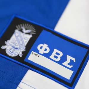 Camiseta de Fútbol Phi Beta Sigma Azul Rey con Letras Griegas, Camiseta Deportiva Transpirable, Ropa de Fraternidad - Product Image 6