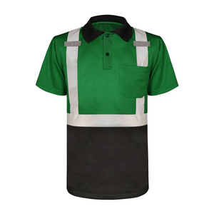 Polo de travail haute visibilité à manches longues multicolores, réfléchissant, confortable et de haute qualité - Product Image 1