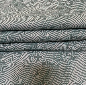 <b>Sage</b> Green Geometric Hand Block Printed Lightweight Eco-Friendly Cotton Fabric Modern Jaipur Dress Material Home Decor Girls - Product Image 3