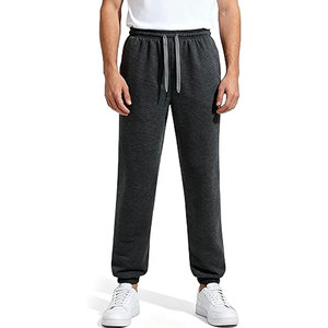 Men's Canvas Fleece Elastic Bottom Sweatpants Sherpa Lined Joggers Winter Warm Pockets Comfortable Casual Lounge <b>Pants</b> - Product Image 1