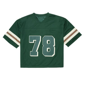 Camiseta Deportiva Vintage al Por Mayor, Estilo Boxy, de Malla, Manga Corta, para Fanáticos del Fútbol, con Diseño y Número Personalizados - Product Image 1