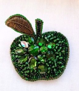 Handmade Statement Embroidery Beaded Brooch for Elegant Fashion Styling Premium Decorative Embroidery Beaded Brooch <b>Pin</b> with Art - Product Image 2