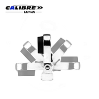 TAIWAN CALIBRE Kit d'accessoires de clés à cliquet à tête articulée déportée 12 points, 8 pièces, 10-19 mm, 3/8'', en CRV, à fourche profonde, pour usage industriel, bricolage et OEM 1