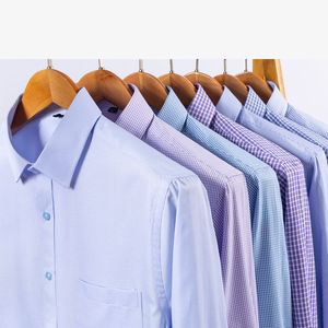 Chemise habillée en coton pour homme, manches longues, couleur unie, respirante, tenue de travail formelle, fournisseur personnalisé - Product Image 4