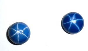 Zafiro Azul Estrella Redondo de 9x9 mm, 4 Quilates, Creado en Laboratorio, Cabujón Pulido con Efecto de Estrella de 6 Puntas, 5 mm de Altura, para Joyería - Product Image 5