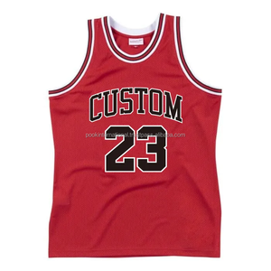 Custom White Basketball Jersey With Red 23 Number Sublimation Printed Unisex Adult Mesh Tank Top All Seasons Basketball Jersey - Product Image 6