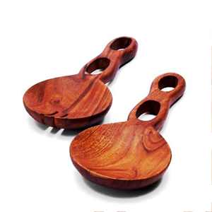 Juego de utensilios para servir ensalada hechos a mano, ecológicos, aptos para lavavajillas, utensilios para ensalada para el hogar y la cocina, hechos en India - Product Image 4