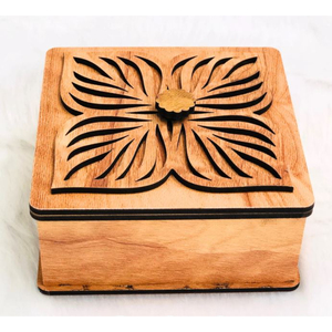 Caja de Madera de Pino sin Acabado con Logotipo Personalizado al por Mayor, con Tapa con Bisagras, Cierre Metálico Vintage, Caja de Regalo de Madera Ecológica - Product Image 3