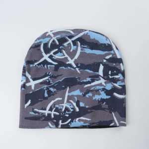 Gorro de Punto Urbano de Moda, Gorro Cálido para Invierno, Color Personalizado, Estampado Gráfico, Estilo Urbano, Gorro Casual - Product Image 3