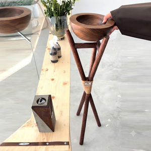 Quemador de incienso rústico de madera con cuenco de madera, diseño único de trípode con cuerda de yute, accesorio perfecto para la decoración del hogar. - Product Image 4