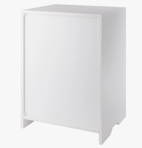 Mueble de Almacenamiento Moderno de Madera Blanca, Armario Minimalista con Cajones y Puertas Dobles, Estante de Pie para Hogar, Oficina y Sala de Estar - Product Image 6