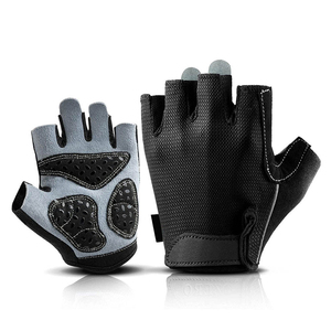 <b>Half</b> Finger Fitness Gloves Breathable Non <b>Slip</b> Grip Adjustable Wrist Strap Gym Training Gloves Unisex Sports Workout multi glove - Product Image 5