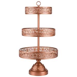 Support à gâteaux en métal 2 niveaux, pliable, décoratif, pour arbre de mariage, Design de fleurs, coupelle à bonbons, support à pâtisserie - Product Image 2