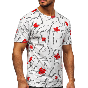 T-shirt pour homme de haute qualité, très tendance, impression par sublimation, vêtements d'extérieur, t-shirt imprimé par sublimation pour homme - Product Image 4