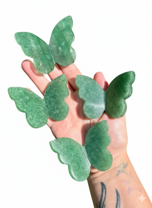 Mariposa Voladora de Cristal de Alta Calidad, Piedra Curativa de Fresa Verde, Alas de Mariposa Talladas en 3D y Decoración para el Hogar, Venta al por Mayor - Product Image 2