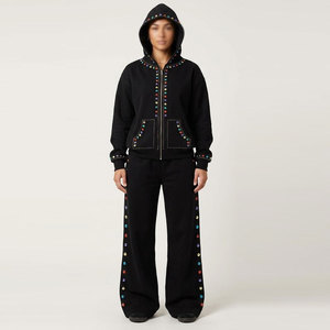 Classic Design Winter Solid Casual Men Tracksuit Two-Piece Set with Matching <b>Jacket</b> and Pants 100% Cotton for Everyday Wear - Product Image 1