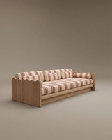 Canapé-lit scandinave en tissu, trois places, coussins en mousse, accoudoirs rembourrés, en forme de L, moderne, luxueux, couleur personnalisable, bois, école