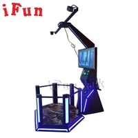 Plate-forme debout de marche du simulateur 9D VR du jeu VR de l'espace de tir de réalité virtuelle interactive commerciale avec des verres de VIVE