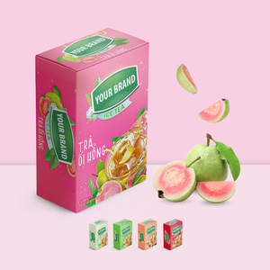 Cajas de Papel Dúplex para Té Instantáneo de Alta Calidad con Logotipo y Diseño Personalizados, Caja de Empaque para Té de Frutas en Polvo, Kombucha, Té de Jengibre - Product Image 2