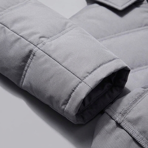 Veste d'hiver matelassée personnalisée pour homme, à capuche, chaude, faible MOQ, vente en gros, fabricant OEM ODM - Product Image 4