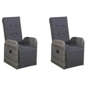 Set da Pranzo Grigio Scuro per Collezione di Mobili da Giardino per Esterni - Product Image 2