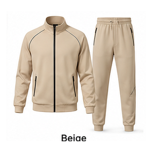 Conjunto de Chaqueta Deportiva Personalizada con Logotipo para Hombre, Chaqueta de Entrenamiento con Cierre Completo, Poliéster Interlock, Ropa Deportiva Personalizada de Fábrica - Product Image 2